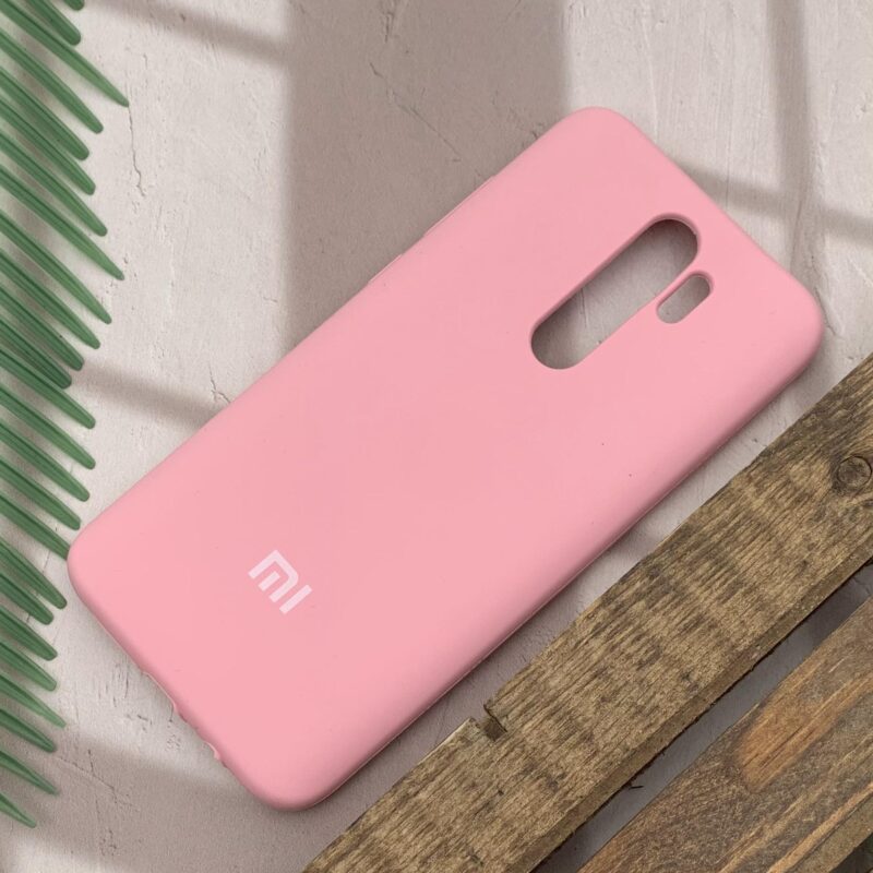 قاب گوشی Redmi Note 8 Pro شیائومی سیلیکونی پاک کنی اورجینال داخل پارچه ای محافظ لنز دار رنگ صورتی کد 89743 - Image 2