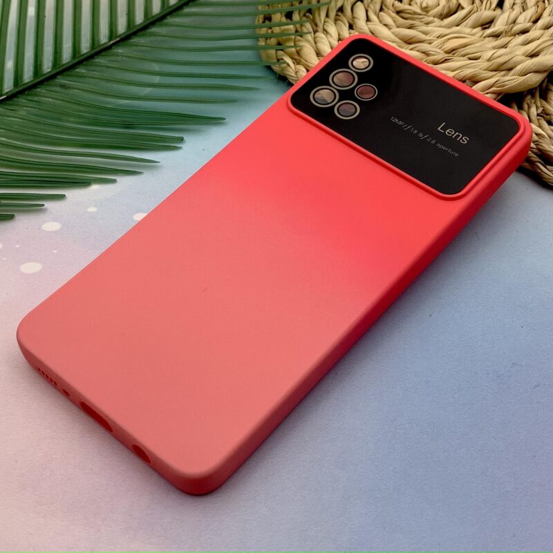 قاب گوشی Galaxy A51 سامسونگ سیلیکونی دو رنگ فانتزی محافظ لنز دار شیشه ای کد 99810 - Image 2