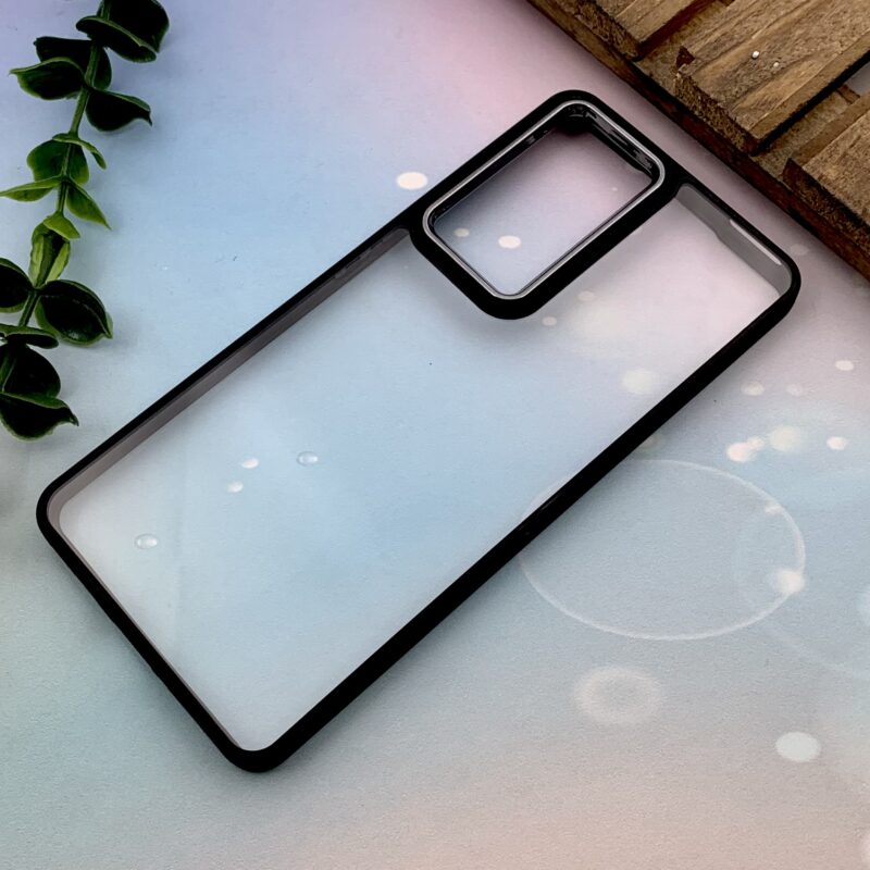 قاب گوشی Xiaomi 12 Pro 5G شیائومی New Skin اورجینال متال دور سیلیکونی شفاف مشکی کد 10204 - Image 2