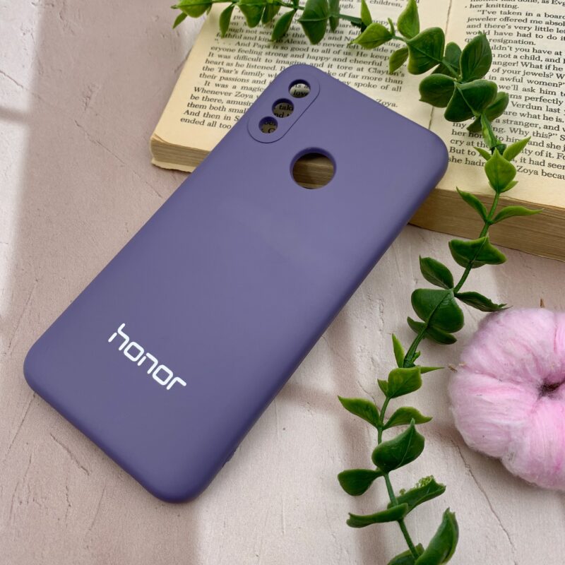 قاب گوشی Honor 10 Lite آنر سیلیکونی های کپی طرح ساده بنفش محافظ لنز دار کد 19065 - Image 2