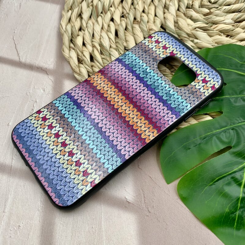 قاب گوشی Galaxy S6 سامسونگ ژله ای محافظ لنز دار طرح برجسته فانتزی رنگی رنگی کد 43900 - Image 2