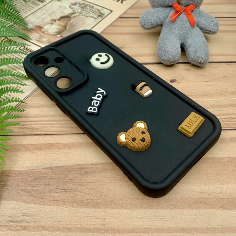 قاب گوشی Galaxy A35 سامسونگ سیلیکونی Solid Case عروسکی برجسته سه بعدی Baby مشکی کد 44321 - Image 2