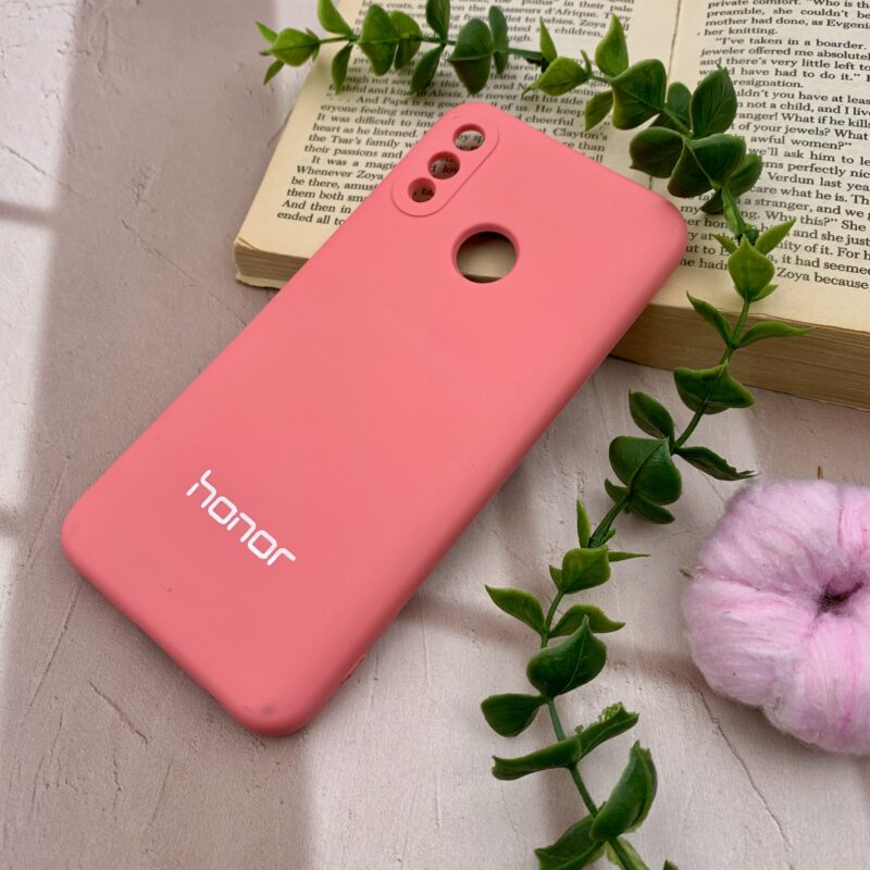 قاب گوشی Honor 10 Lite آنر سیلیکونی های کپی طرح ساده گلبهی محافظ لنز دار کد 46657 - Image 2