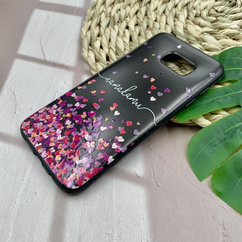 قاب گوشی Galaxy S7 Edge سامسونگ ژله ای محافظ لنز دار طرح برجسته فانتزی قلبی کد 49316 - Image 2