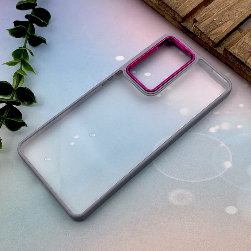 قاب گوشی Xiaomi 12 Pro 5G شیائومی New Skin اورجینال متال دور سیلیکونی شفاف آبی روشن کد 71223 - Image 2