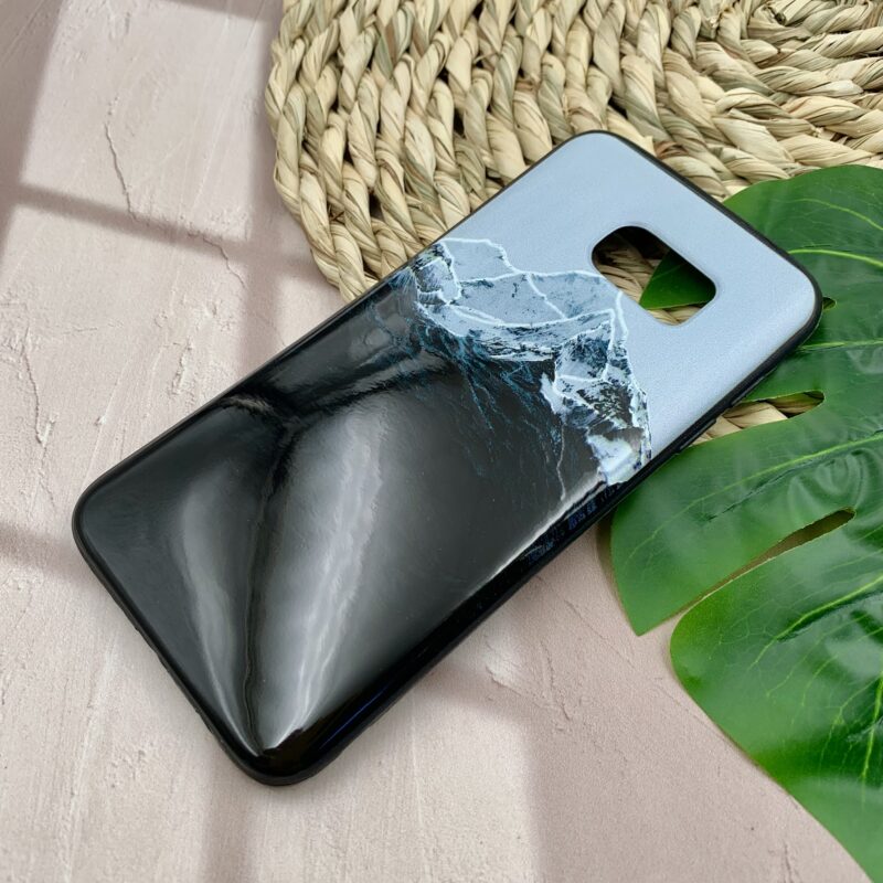 قاب گوشی Galaxy S7 Edge سامسونگ ژله ای محافظ لنز دار طرح برجسته فانتزی کوه کد 97023 - Image 2