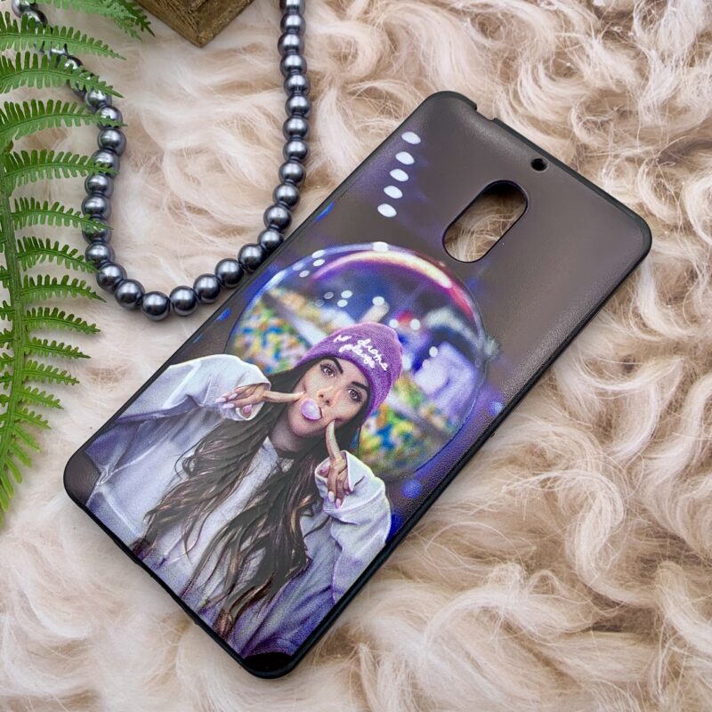قاب گوشی Nokia 6 نوکیا ژله ای طرح برجسته فانتزی دختر کد 16053 - Image 2