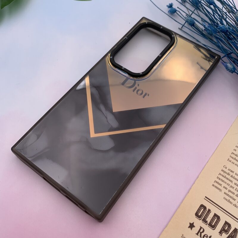قاب گوشی Galaxy S24 Ultra سامسونگ دور سیلیکونی آینه ای Dior لاکچری کد 26034 - Image 2