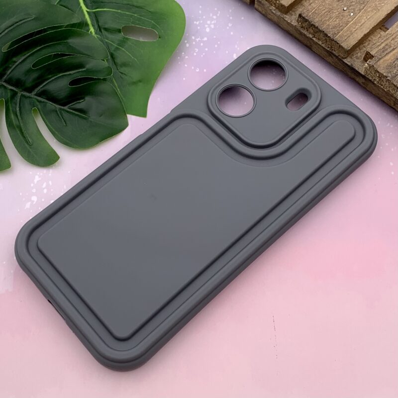 قاب گوشی Redmi 13C / Poco C65 شیائومی سیلیکونی Solid Case منحنی اسپرت محافظ لنز دار طوسی کد 29815 - Image 2