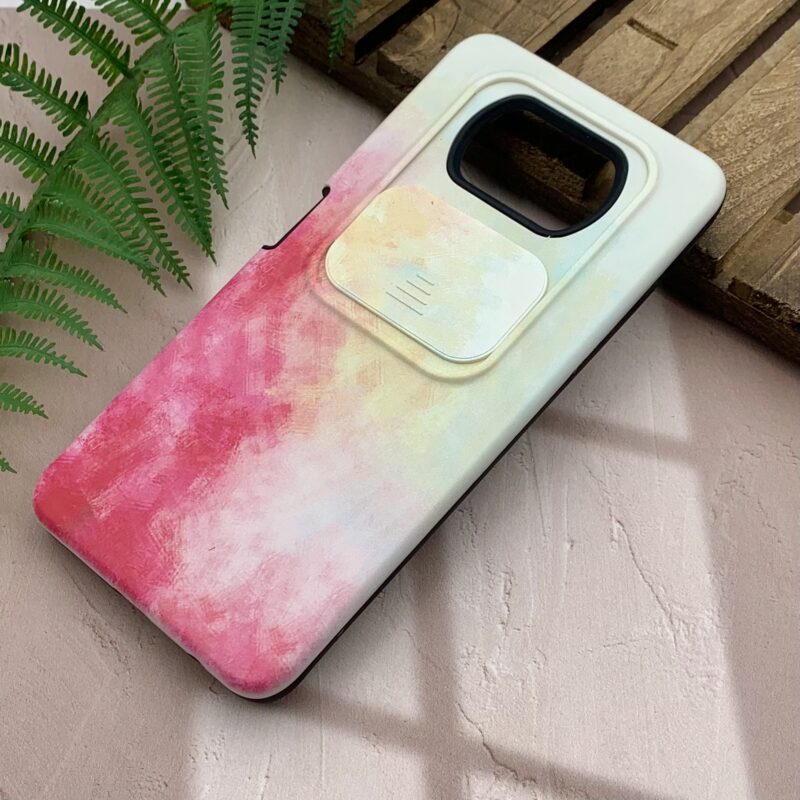 قاب گوشی Poco X3 / Poco X3 NFC / Poco X3 Pro شیائومی ضد ضربه دور سیلیکونی دو تکه آبرنگی محافظ لنز دار کشویی کد 36491 - Image 2