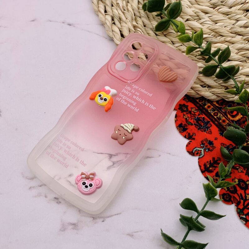 قاب گوشی Galaxy A73 سامسونگ سیلیکونی عروسکی برجسته سه بعدی بالشتی محافظ لنز دار گلبهی کد 39247 - Image 2