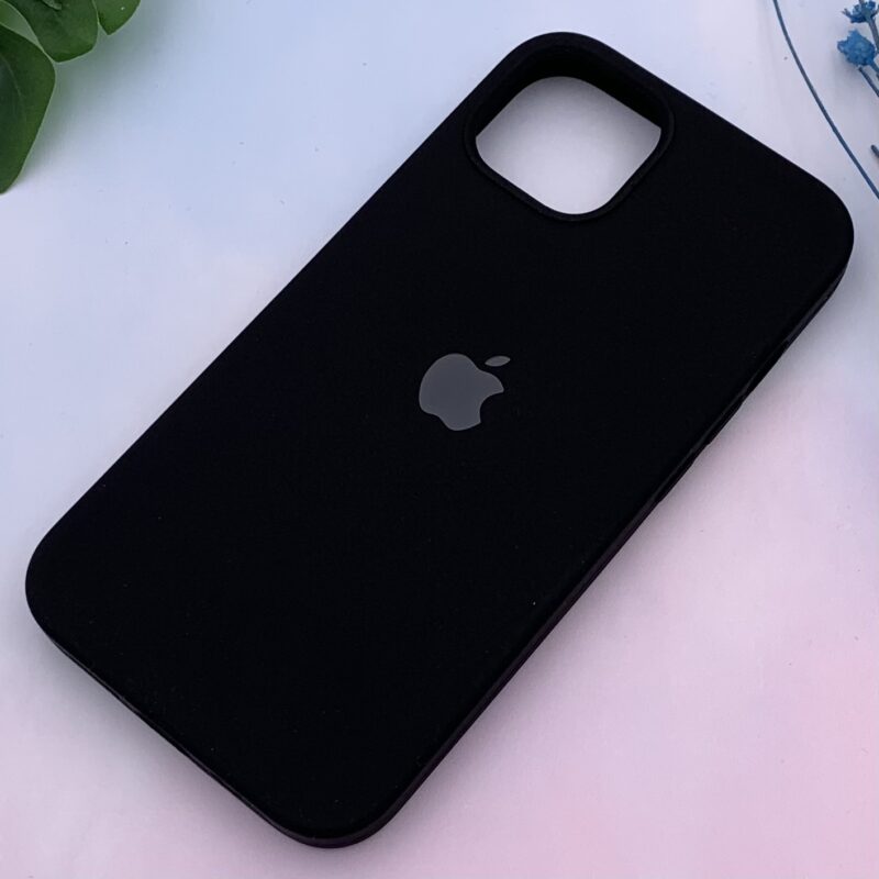 قاب گوشی iPhone 13 آیفون سیلیکونی پاک کنی اورجینال داخل پارچه ای رنگ مشکی کد 43178 - Image 2