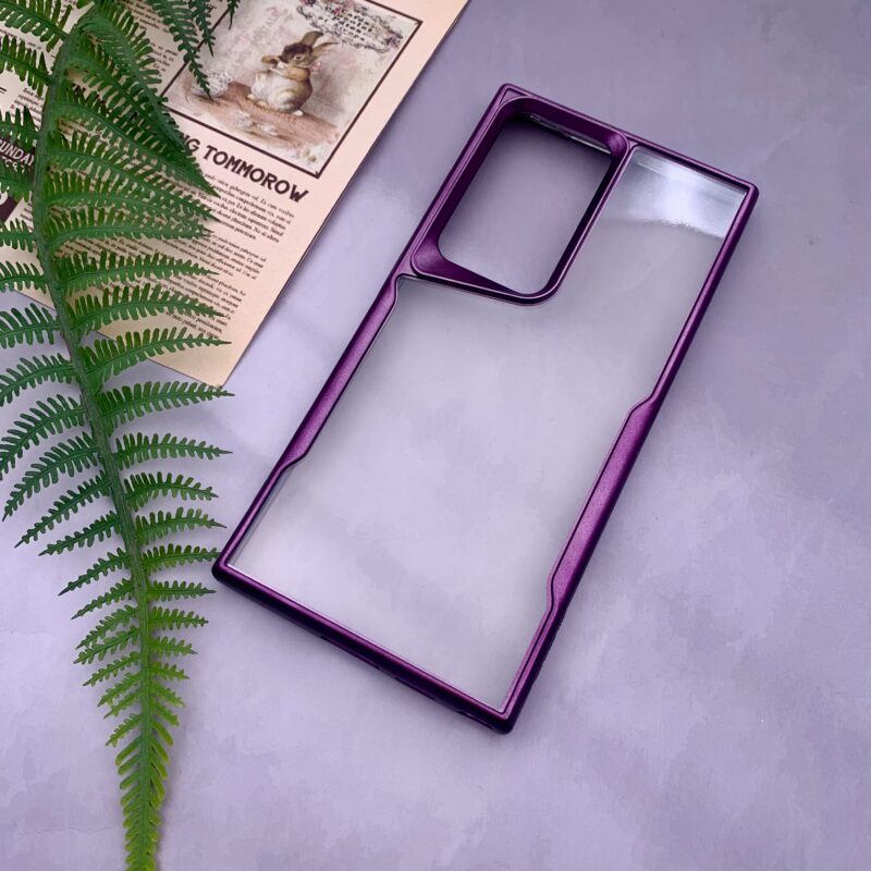 قاب گوشی Galaxy S24 Ultra سامسونگ ژله ای New Zone شفاف لاکچری بنفش کد 44967 - Image 2