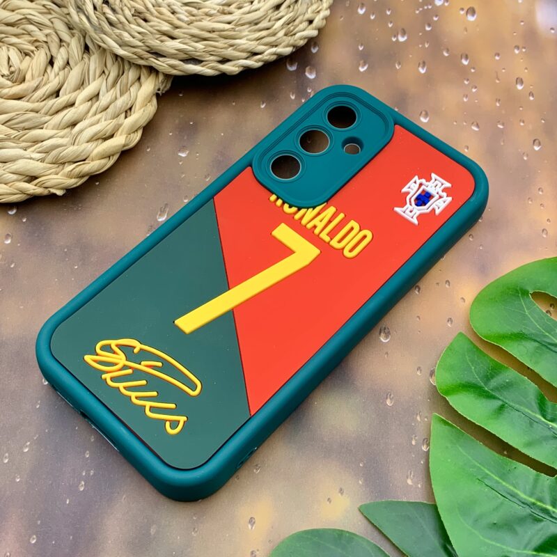 قاب گوشی Galaxy S23 FE سامسونگ Solid Case سیلیکونی طرح فانتزی برجسته Ronaldo محافظ لنز دار کد 48044 - Image 2
