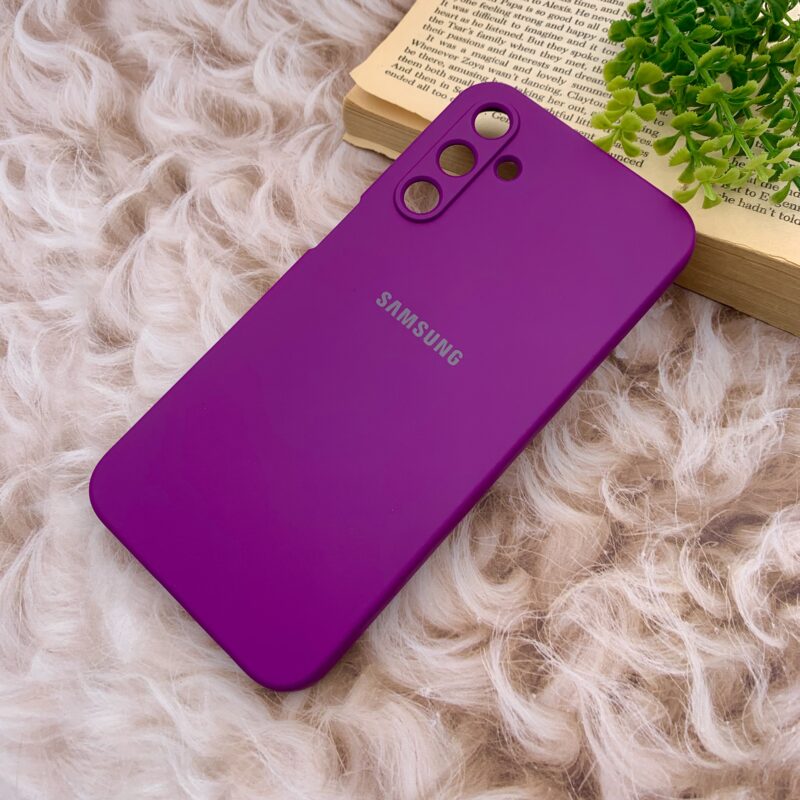 قاب گوشی Galaxy A15 سامسونگ سیلیکونی های کپی طرح ساده بنفش محافظ لنز دار کد 49632 - Image 2