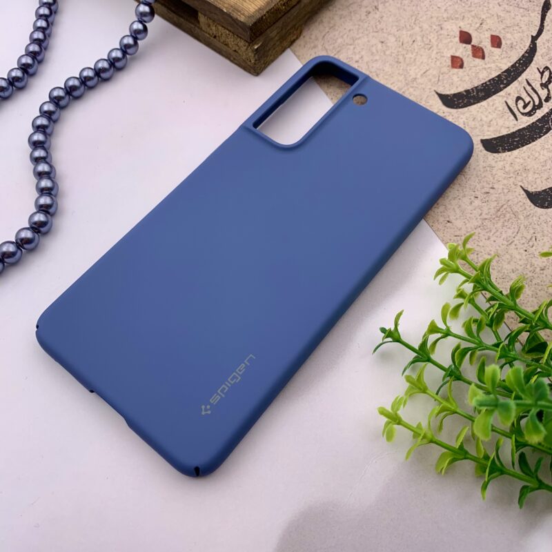 قاب گوشی Galaxy S21 FE سامسونگ Spigen اورجینال طرح ساده آبی کد 52688 - Image 2