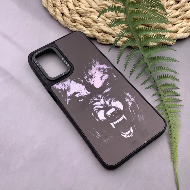 قاب گوشی A23 سامسونگ آینه ای لوکس دور سیلیکونی CASETIFY اورجینال طرح گرگ کد 64113 - Image 2
