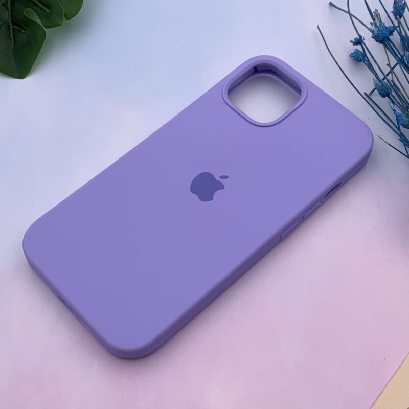 قاب گوشی iPhone 13 آیفون سیلیکونی پاک کنی اورجینال داخل پارچه ای رنگ یاسی کد 70184 - Image 2