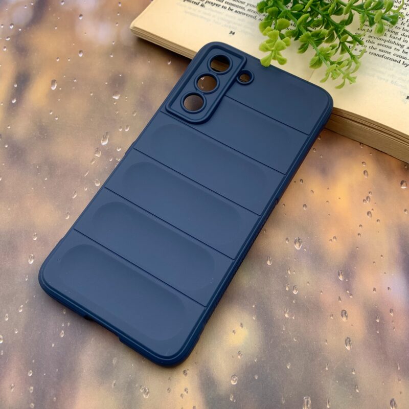 قاب گوشی Galaxy S21 FE سامسونگ فانتوم شیلد سیلیکونی ضد ضربه برجسته محافظ لنز دار سرمه ای کد 72995 - Image 2