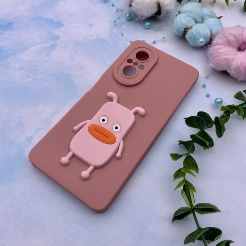 قاب گوشی Huawei Nova 9 SE هوآوی سیلیکونی عروسکی برجسته طرح کارتونی محافظ لنز دار کد 75145 - Image 2