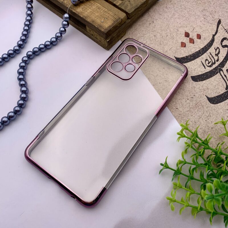 قاب گوشی Galaxy A52 / Galaxy A52S سامسونگ ژله ای الکتروپلیتینگ شفاف محافظ لنز دار رزگلد کد 75337 - Image 2