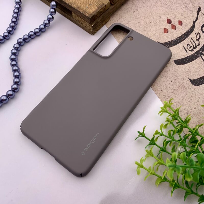 قاب گوشی Galaxy S21 FE سامسونگ Spigen اورجینال طرح ساده قهوه ای کد 78085 - Image 2