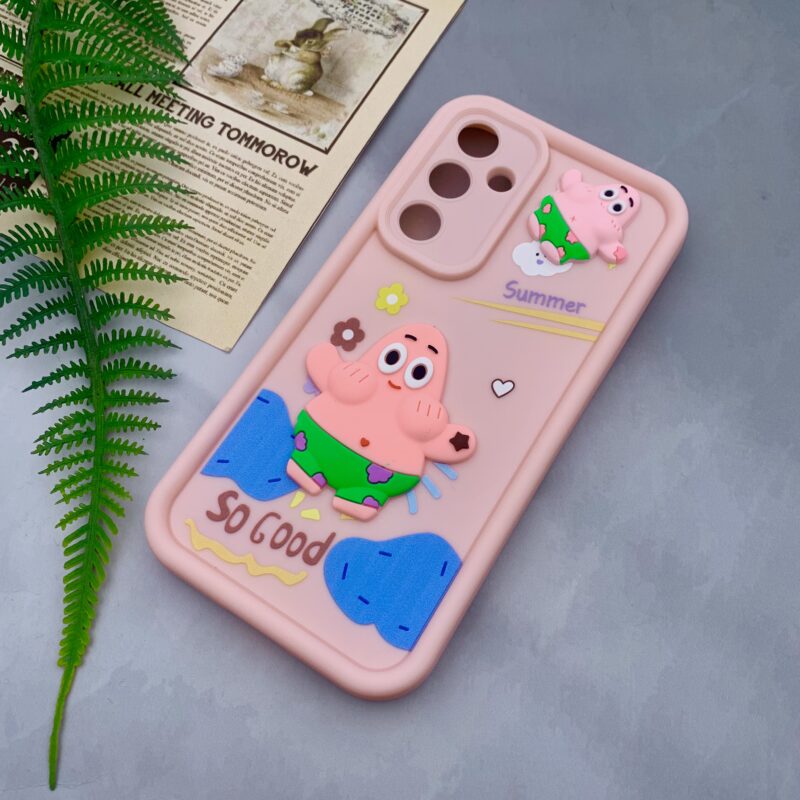 قاب گوشی Galaxy S23 FE سامسونگ Solid Case سیلیکونی طرح فانتزی برجسته پاتریک محافظ لنز دار کد 80756 - Image 2