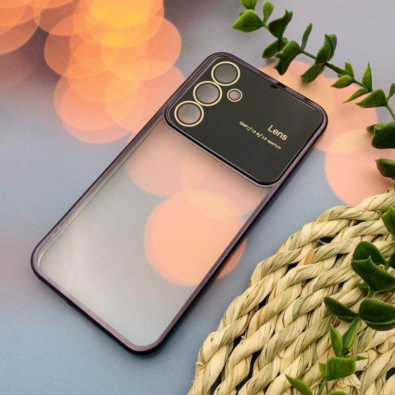 قاب گوشی Galaxy S23 FE سامسونگ Camera Lens شفاف محافظ لنز دار دور بنفش کد 92627 - Image 2