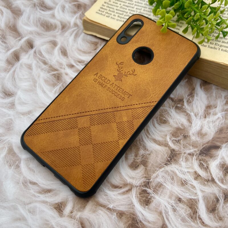 قاب گوشی Honor 10 Lite آنر چرمی ژله ای طرح گوزنی DEER محافظ لنز دار ایربگ دار عسلی کد 95993 - Image 2