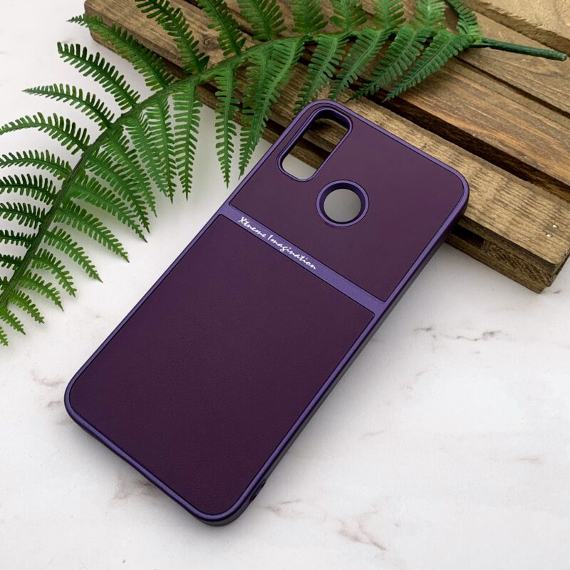 قاب گوشی Huawei Y9 2019 هوآوی پشت چرم دور سیلیکونی Extreme Imagination بنفش کد 13548 - Image 2