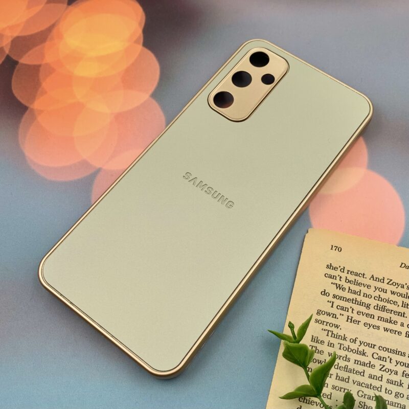 قاب گوشی Galaxy A05S سامسونگ PVD اورجینال ضد خش دور سیلیکونی براق محافظ لنزدار رنگ نسکافه ای کد 24943 - Image 2