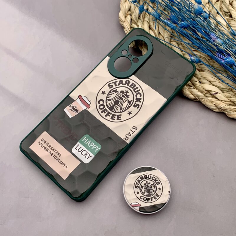 قاب گوشی Huawei Nova 9 SE هوآوی سه بعدی برجسته پاپ سوکت دار طرح استارباکس کد 38734 - Image 2