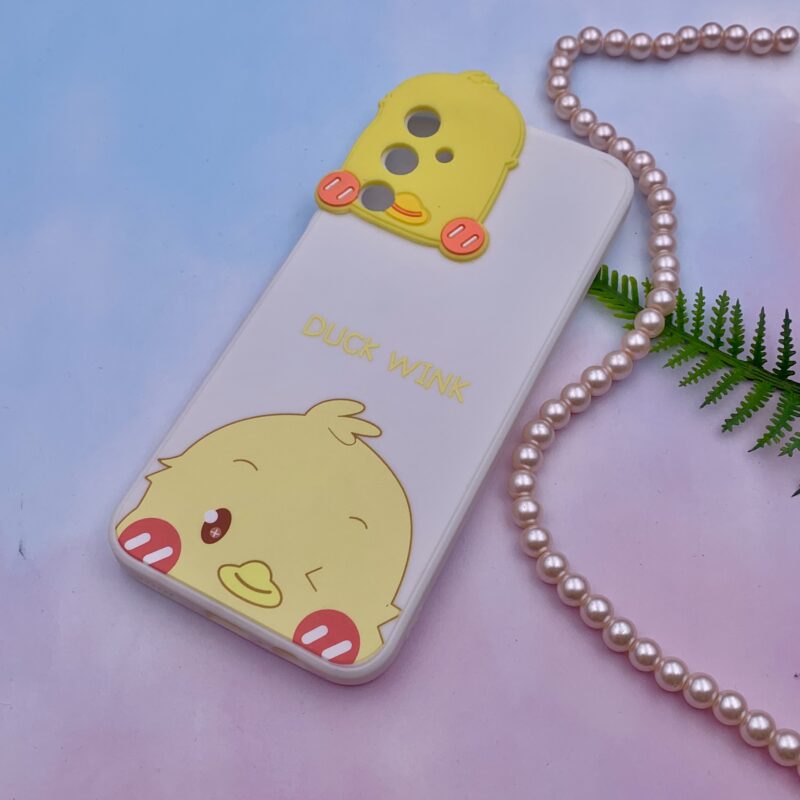 قاب گوشی Galaxy A14 سامسونگ سیلیکونی عروسکی برجسته سه بعدی محافظ لنز دار طرح جوجه کد 42791 - Image 2