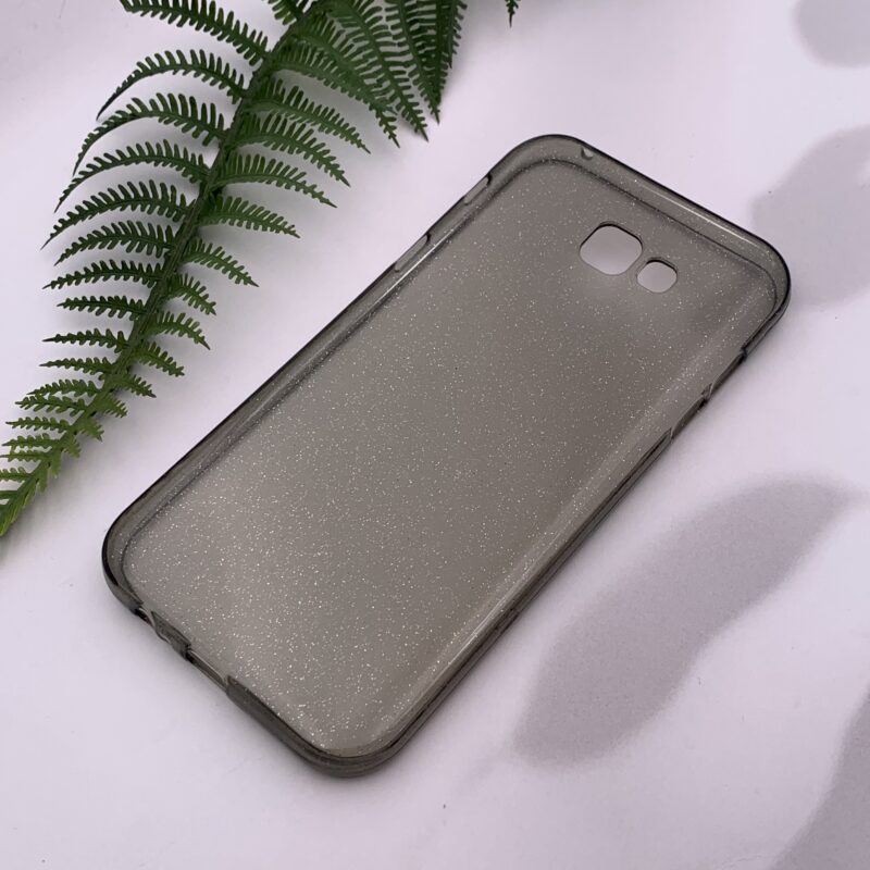 قاب گوشی (Galaxy A7 2017 (A720 سامسونگ ژله ای اکلیلی لاکچری شفاف مشکی کد 45392 - Image 2