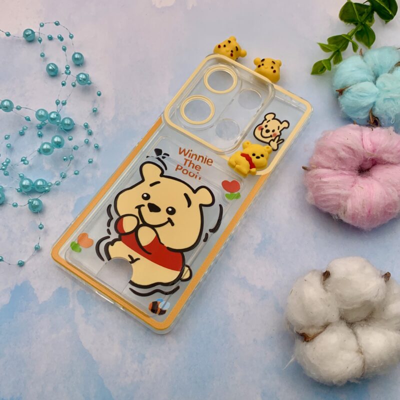 قاب گوشی Redmi Note 13 Pro 4G / Poco M6 Pro 4G شیائومی ژله ای عروسکی برجسته گوش دار جاکارتی پو محافظ لنز دار کد 45605 - Image 2