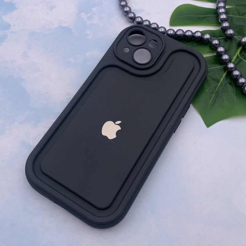 قاب گوشی iPhone 13 / iPhone 14 آیفون سیلیکونی اورجینال Solid Case منحنی لوگو برجسته ضد ضربه محافظ لنز دار نوک مدادی کد 49823 - Image 2