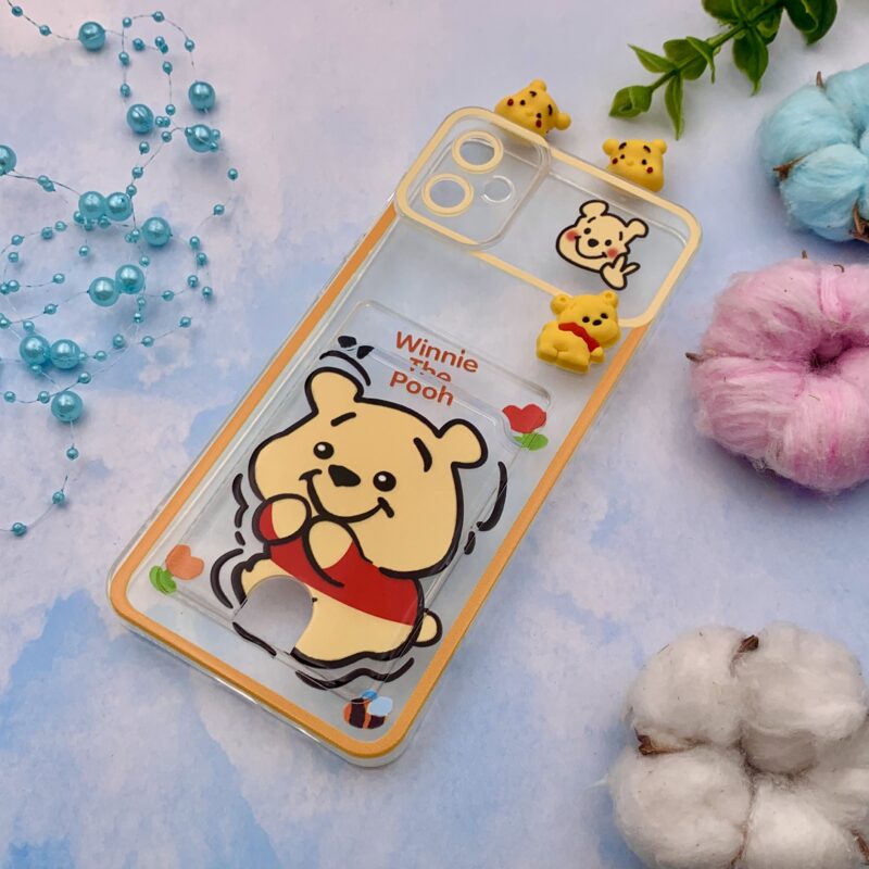 قاب گوشی Galaxy A05 سامسونگ ژله ای عروسکی برجسته گوش دار جاکارتی پو محافظ لنز دار کد 64933 - Image 2