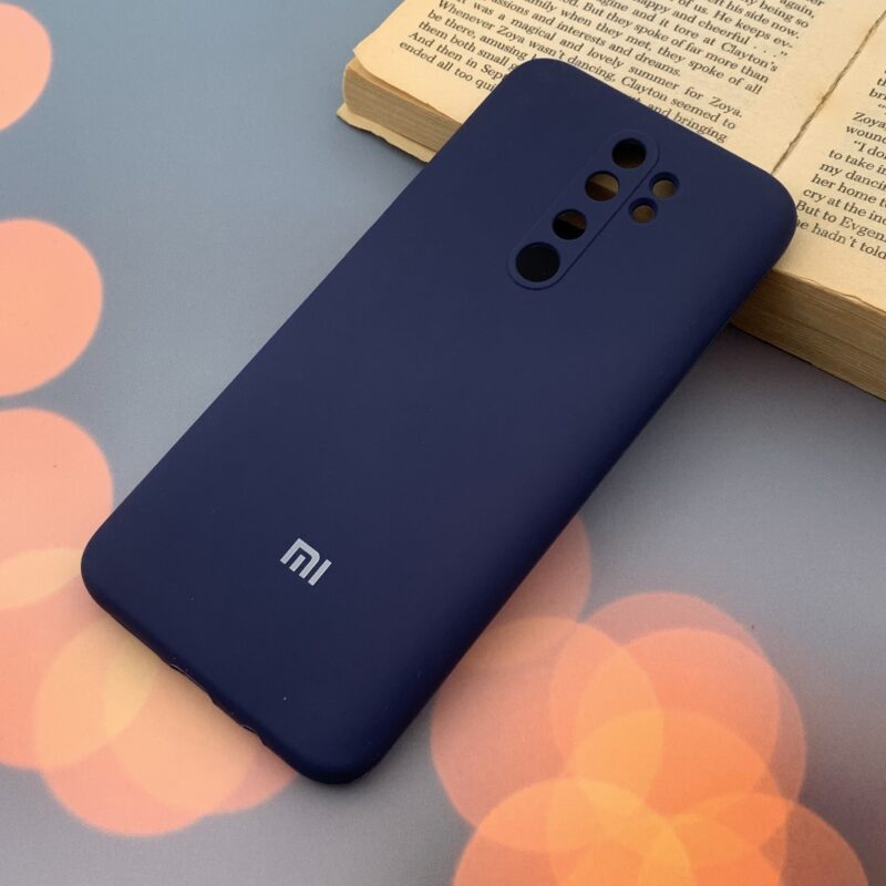 قاب گوشی Redmi Note 8 Pro شیائومی سیلیکونی پاک کنی اورجینال داخل پارچه ای محافظ لنز دار رنگ سرمه ای کد 67039 - Image 2