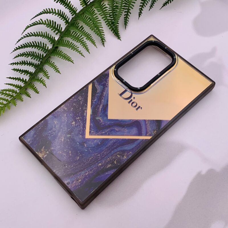 قاب گوشی Galaxy S24 Ultra سامسونگ دور سیلیکونی آینه ای Dior لاکچری کد 70883 - Image 2