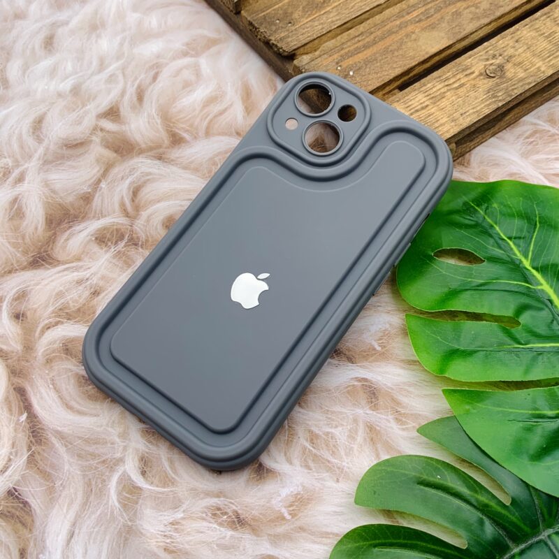 قاب گوشی iPhone 13 آیفون سیلیکونی Solid Case منحنی اسپرت محافظ لنز دار طوسی کد 82931 - Image 2