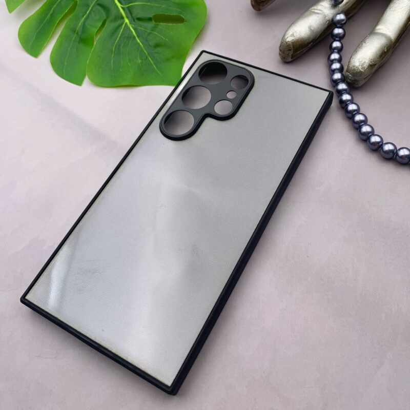 قاب گوشی Galaxy S24 Ultra سامسونگ لیزری PVD دور سیلیکونی اسپرت محافظ لنز دار کرومی کد 91931 - Image 2