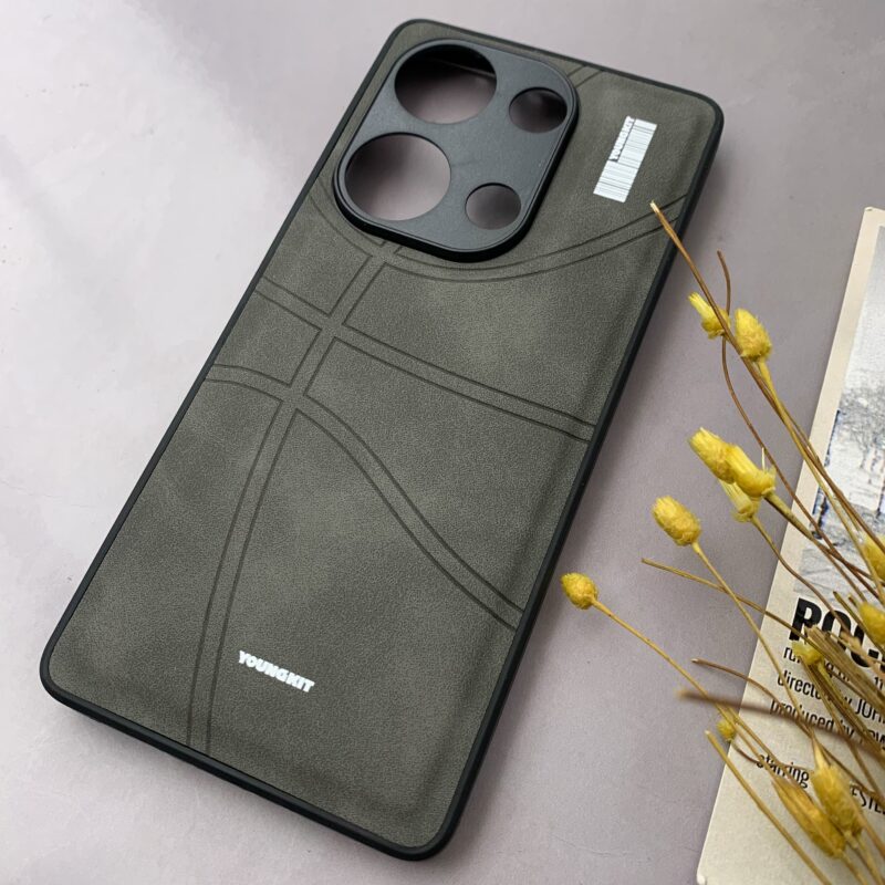 قاب گوشی Redmi Note 13 Pro 4G / Poco M6 Pro 4G شیائومی مخمل NBA بسکتبالی YOUNGKIT محافظ لنزدار خاکستری کد 13607 - Image 2