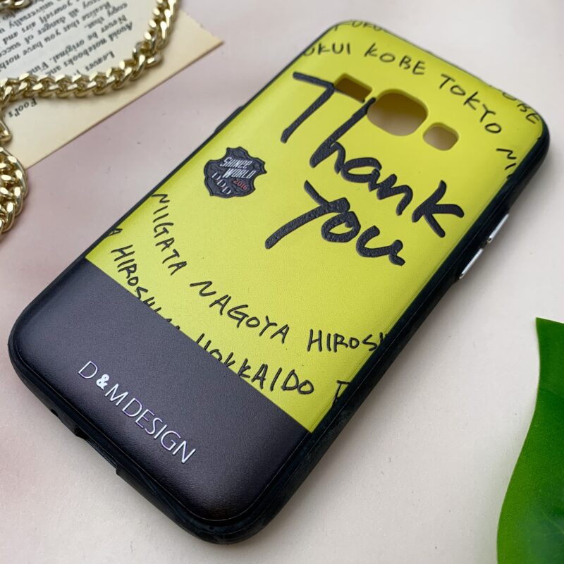 قاب گوشی J1 2016 (J120) سامسونگ دور ژله ای طرح فانتزی Thank You کد 14501 - Image 2