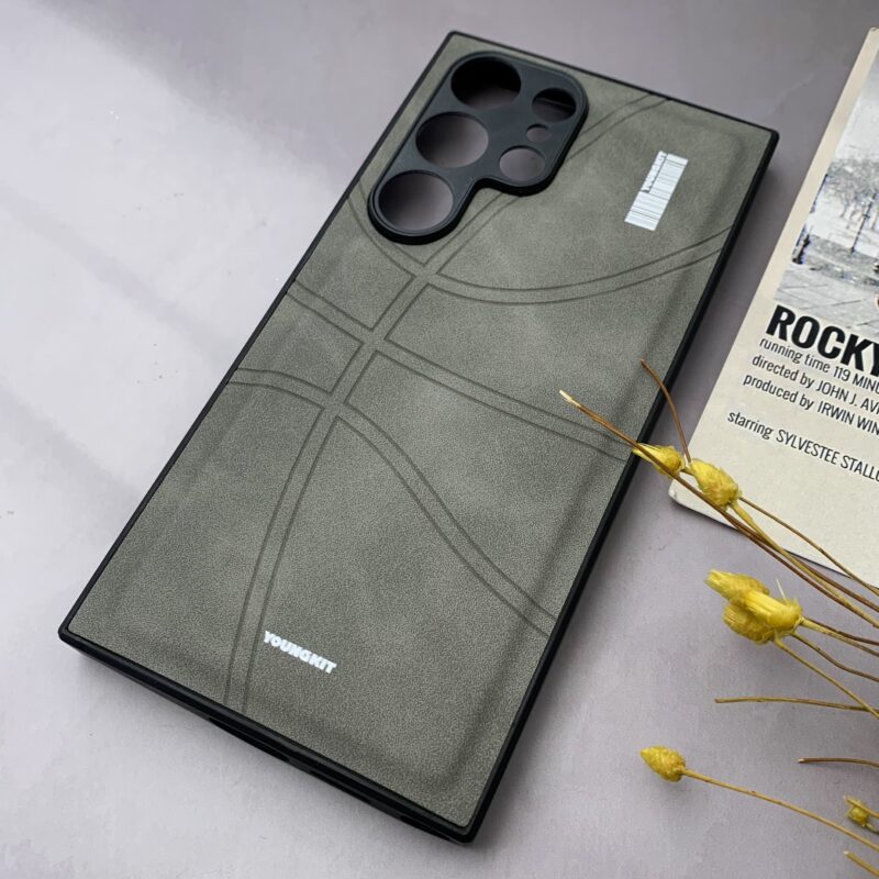 قاب گوشی Galaxy S24 Ultra سامسونگ مخمل NBA بسکتبالی YOUNGKIT محافظ لنزدار طوسی کد 21055 - Image 2