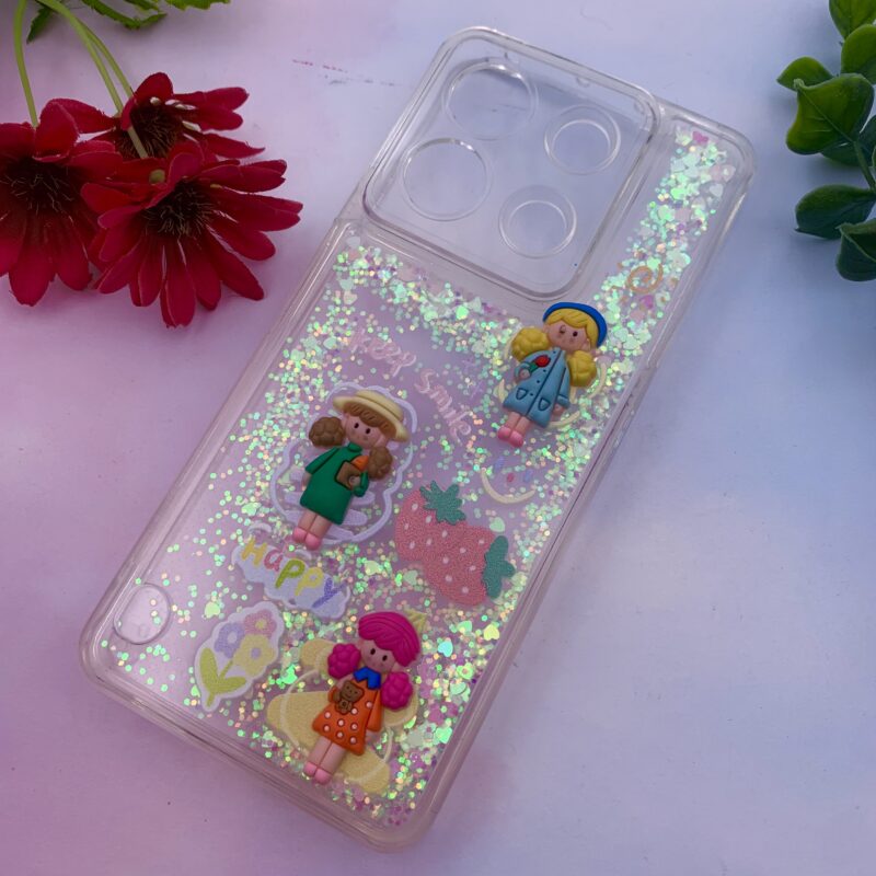 قاب گوشی Redmi Note 13 Pro 5G / Poco X6 شیائومی آکواریومی شفاف عروسکی برجسته سه بعدی فانتزی کد 23051 - Image 2