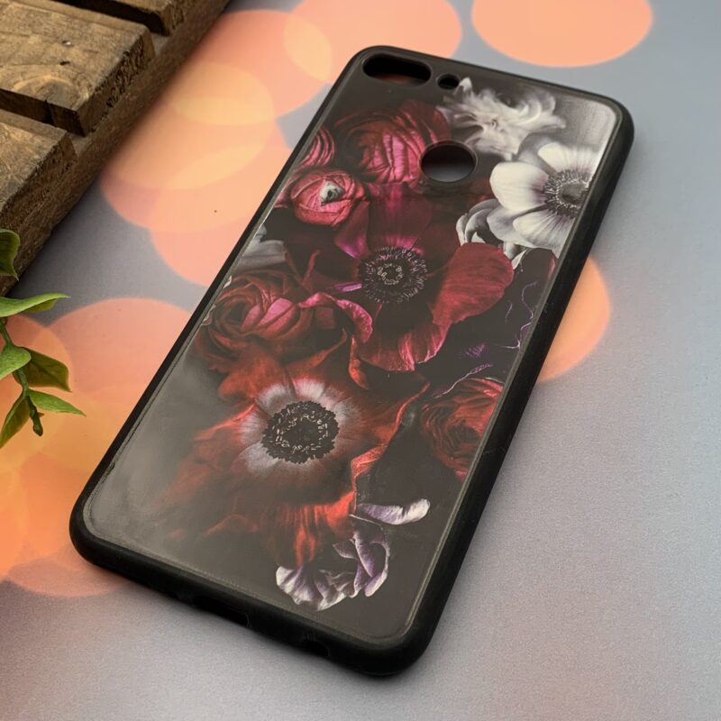 قاب گوشی Huawei Y9 2018 هوآوی ژله ای محافظ لنز دار طرح برجسته فانتزی گل کد 34438 - Image 2