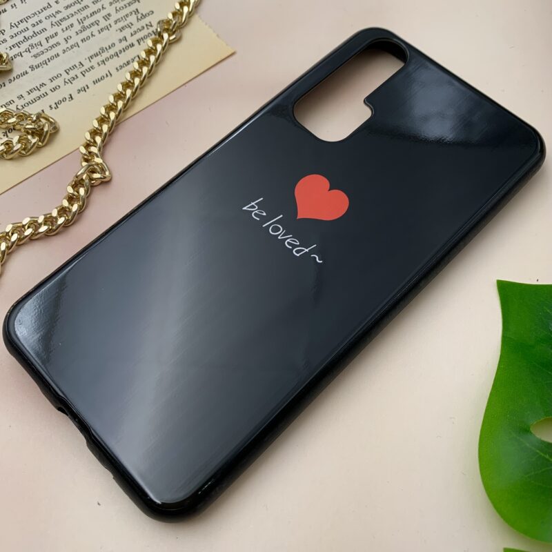 قاب گوشی Huawei Nova 5T هوآوی دور ژله ای طرح فانتزی قلب مشکی کد 37292 - Image 2