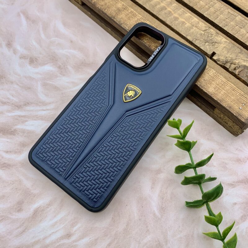 قاب گوشی Galaxy A12 / Galaxy M12 سامسونگ چرم برجسته Case Pro اورجینال لامبورگینی لاکچری سرمه ای کد 37836 - Image 2