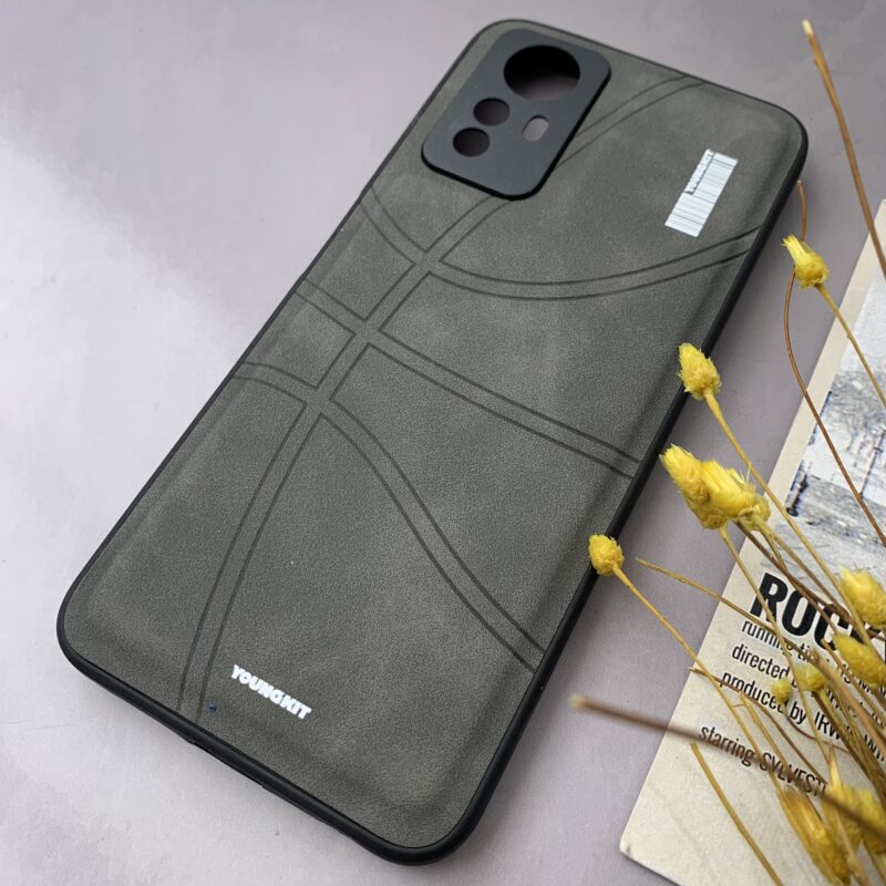 قاب گوشی Redmi Note 12S شیائومی مخمل NBA بسکتبالی YOUNGKIT محافظ لنزدار خاکستری کد 43822 - Image 2