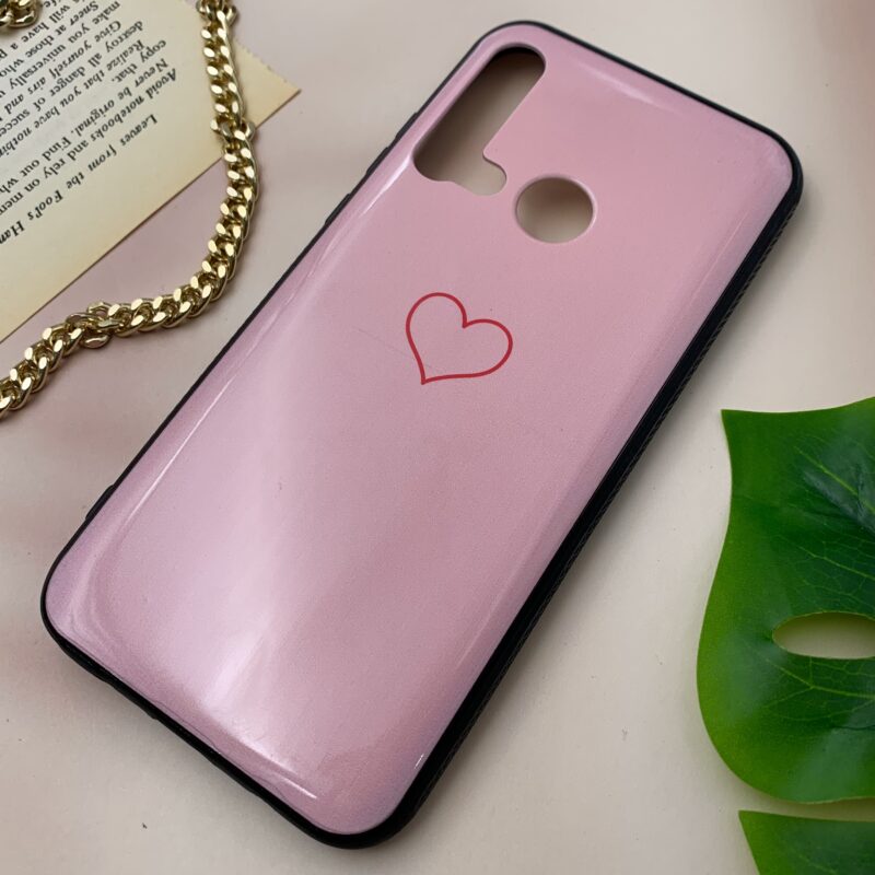 قاب گوشی P20 Lite 2019 هوآوی دور ژله ای طرح فانتزی قلب صورتی کد 56252 - Image 2
